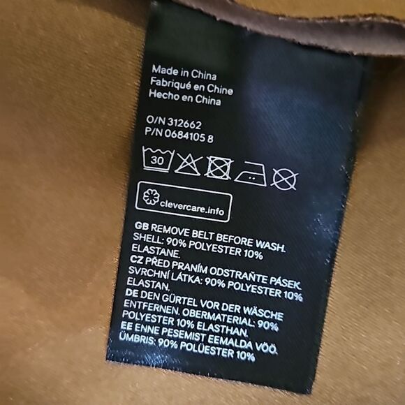 H & M Tan long Jacket size 0 - Picture 9 of 11